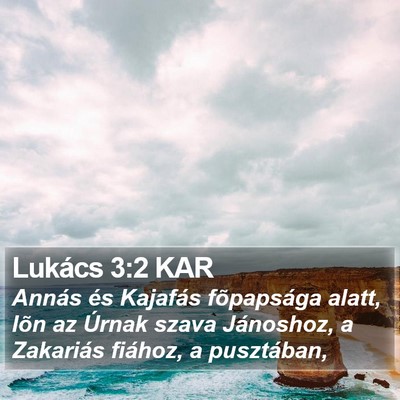 Lukács 3:2 KAR Bible Verse Image