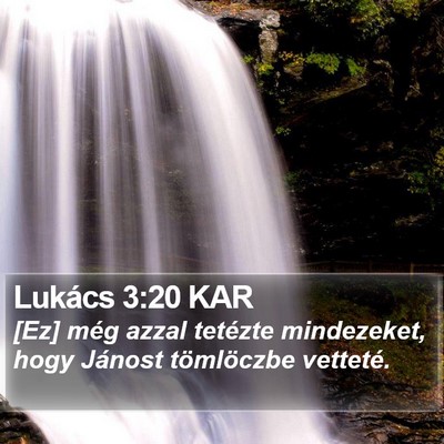 Lukács 3:20 KAR Bible Verse Image
