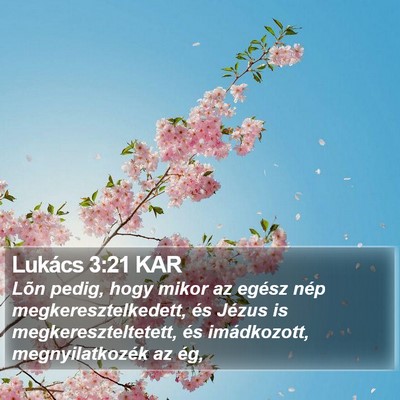 Lukács 3:21 KAR Bible Verse Image