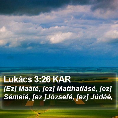 Lukács 3:26 KAR Bible Verse Image