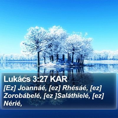 Lukács 3:27 KAR Bible Verse Image
