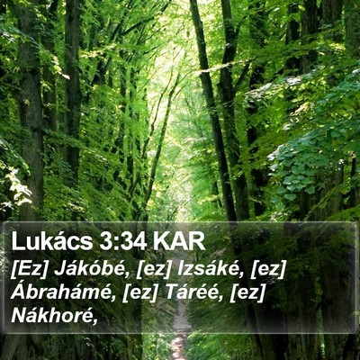 Lukács 3:34 KAR Bible Verse Image