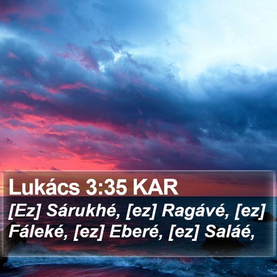 Lukács 3:35 KAR Bible Verse Image
