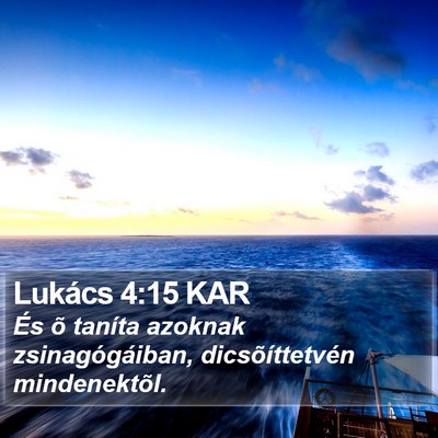 Lukács 4:15 KAR Bible Verse Image