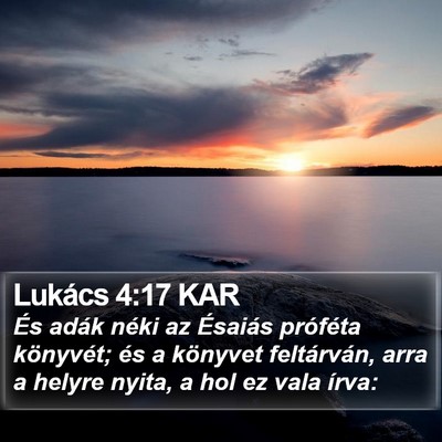 Lukács 4:17 KAR Bible Verse Image