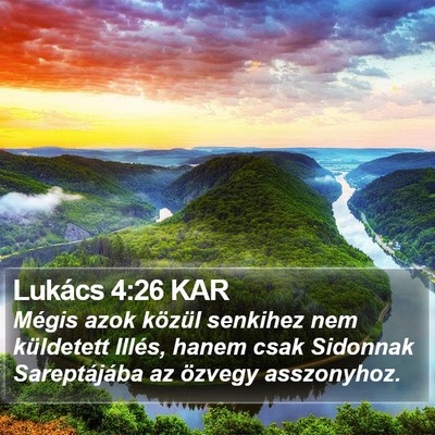 Lukács 4:26 KAR Bible Verse Image