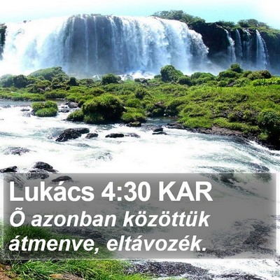 Lukács 4:30 KAR Bible Verse Image