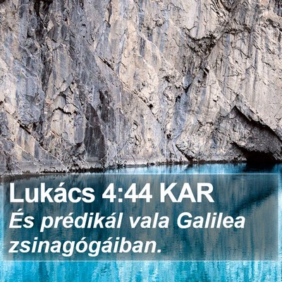 Lukács 4:44 KAR Bible Verse Image