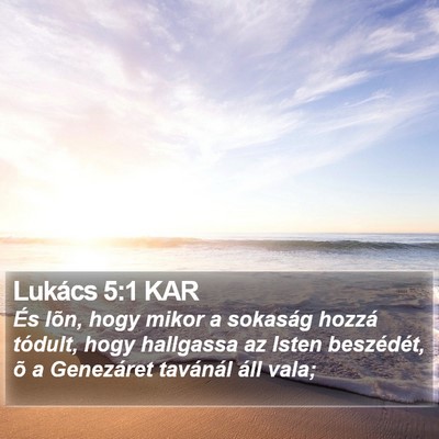 Lukács 5:1 KAR Bible Verse Image