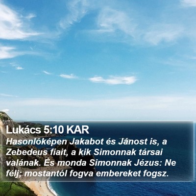 Lukács 5:10 KAR Bible Verse Image