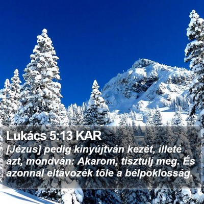 Lukács 5:13 KAR Bible Verse Image