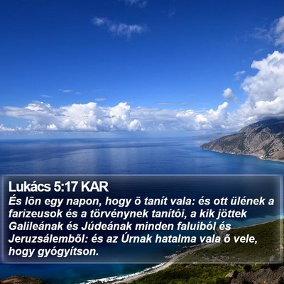 Lukács 5:17 KAR Bible Verse Image