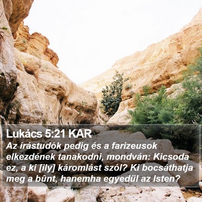 Lukács 5:21 KAR Bible Verse Image