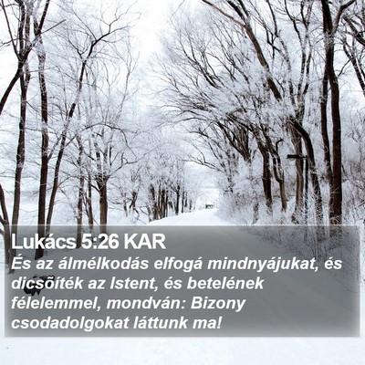 Lukács 5:26 KAR Bible Verse Image