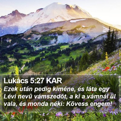 Lukács 5:27 KAR Bible Verse Image