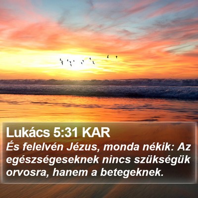Lukács 5:31 KAR Bible Verse Image