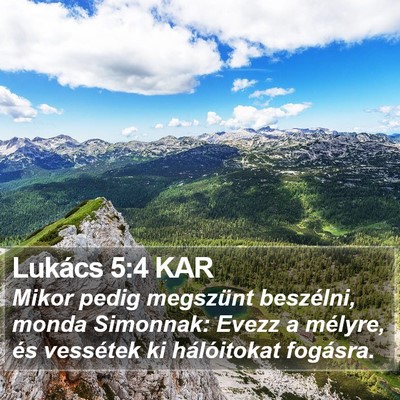 Lukács 5:4 KAR Bible Verse Image
