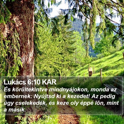 Lukács 6:10 KAR Bible Verse Image