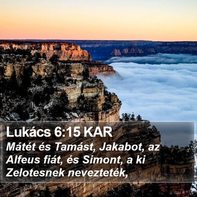Lukács 6:15 KAR Bible Verse Image