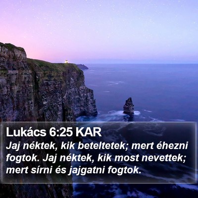 Lukács 6:25 KAR Bible Verse Image