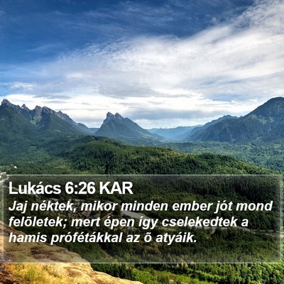 Lukács 6:26 KAR Bible Verse Image