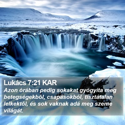 Lukács 7:21 KAR Bible Verse Image