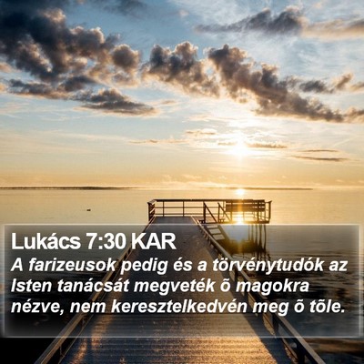 Lukács 7:30 KAR Bible Verse Image