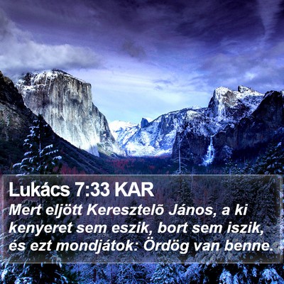 Lukács 7:33 KAR Bible Verse Image