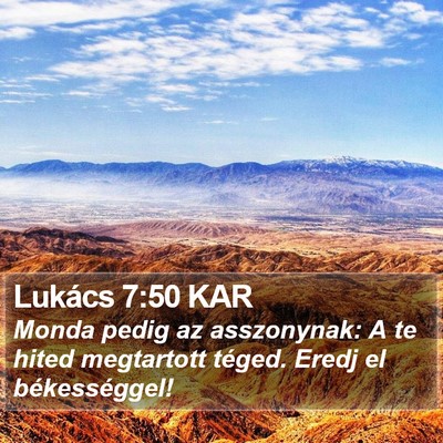 Lukács 7:50 KAR Bible Verse Image