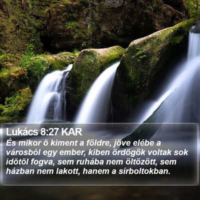 Lukács 8:27 KAR Bible Verse Image
