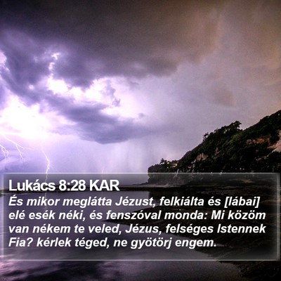Lukács 8:28 KAR Bible Verse Image