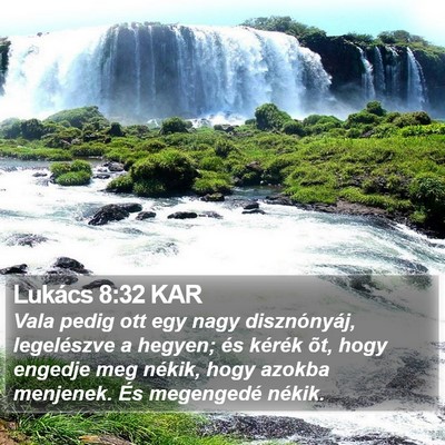 Lukács 8:32 KAR Bible Verse Image