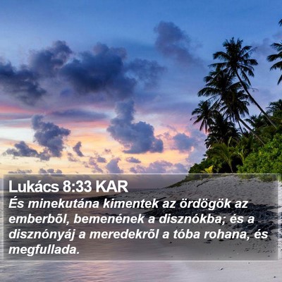 Lukács 8:33 KAR Bible Verse Image