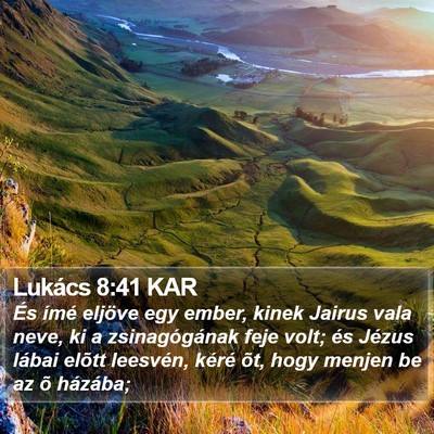 Lukács 8:41 KAR Bible Verse Image