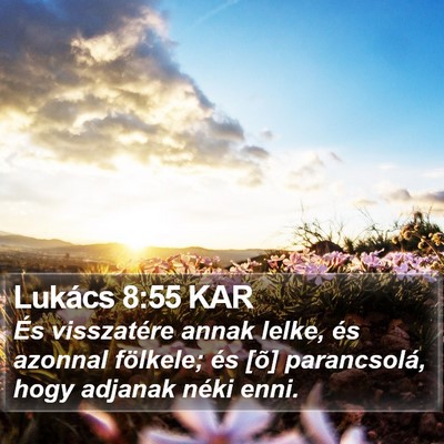 Lukács 8:55 KAR Bible Verse Image