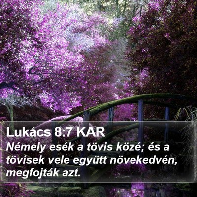 Lukács 8:7 KAR Bible Verse Image