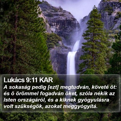 Lukács 9:11 KAR Bible Verse Image