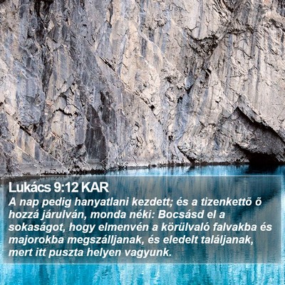 Lukács 9:12 KAR Bible Verse Image