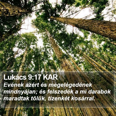 Lukács 9:17 KAR Bible Verse Image