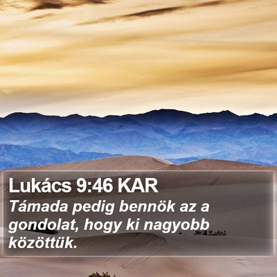 Lukács 9:46 KAR Bible Verse Image