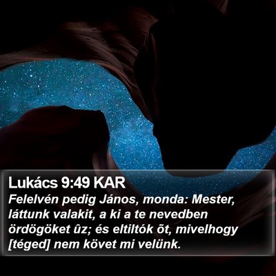 Lukács 9:49 KAR Bible Verse Image