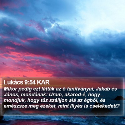 Lukács 9:54 KAR Bible Verse Image