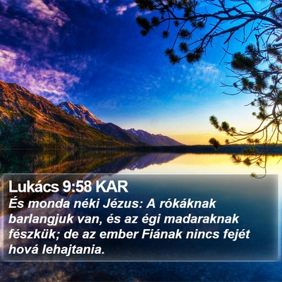 Lukács 9:58 KAR Bible Verse Image