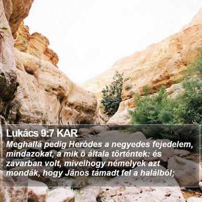 Lukács 9:7 KAR Bible Verse Image