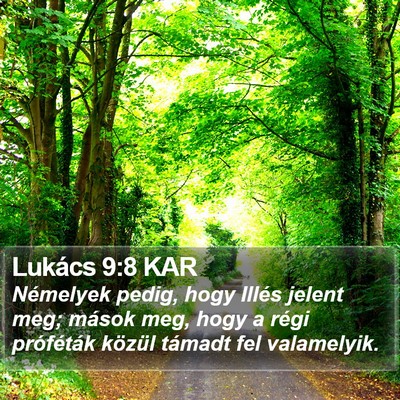 Lukács 9:8 KAR Bible Verse Image