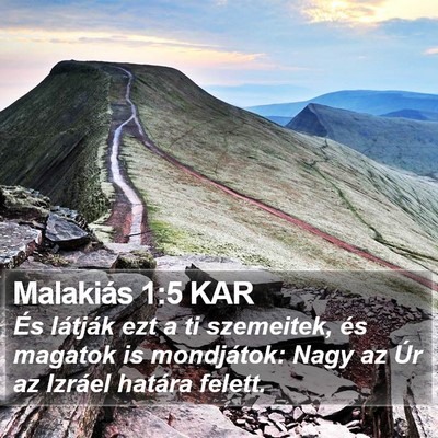 Malakiás 1:5 KAR Bible Verse Image