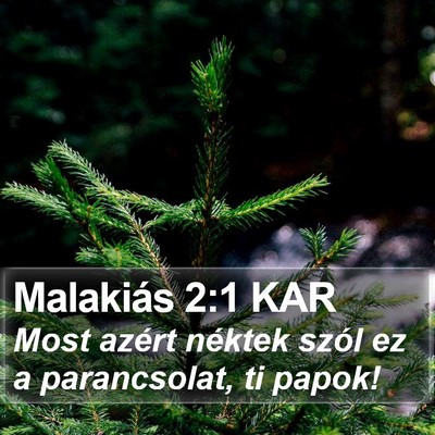 Malakiás 2:1 KAR Bible Verse Image