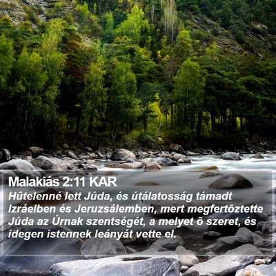 Malakiás 2:11 KAR Bible Verse Image