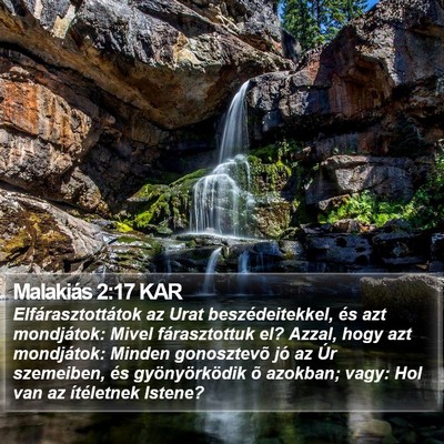 Malakiás 2:17 KAR Bible Verse Image