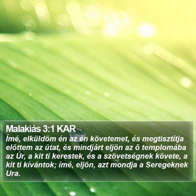 Malakiás 3:1 KAR Bible Verse Image